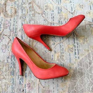 J.Crew • Mona Leather Heels Size 8